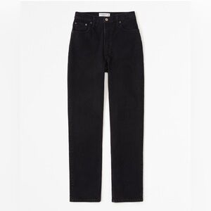 NWT Abercrombie & Fitch Curve Love Ultra High Rise 90s Straight Jean